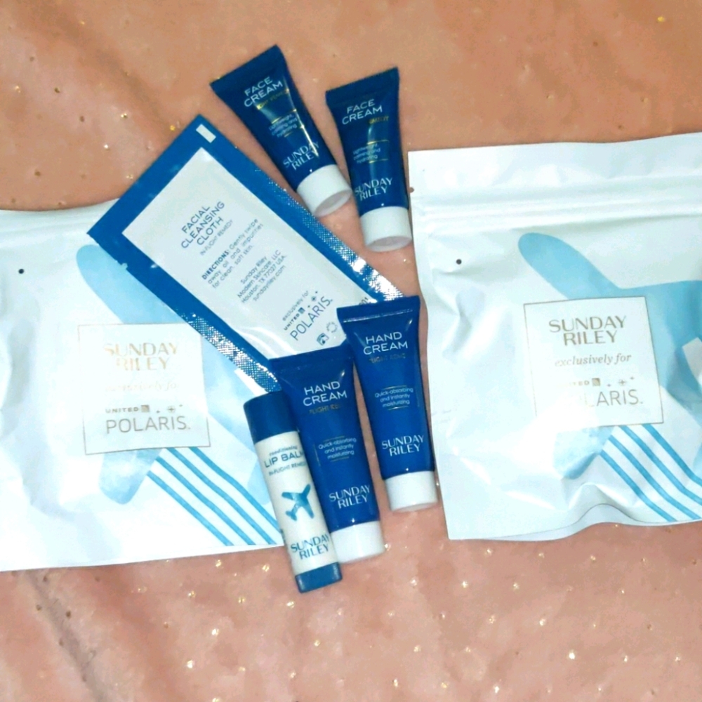 Sunday Riley United Polaris airlines care kit